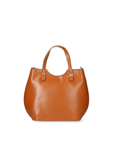 Кожена чанта - Карамел