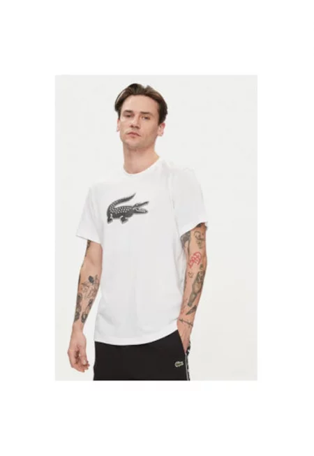Мъжка тениска -  303720346 - Памук/Полиестер - Бяла - Бял