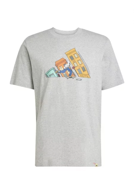 Мъжка тениска  M DDL SKATE T JM6498 - сива