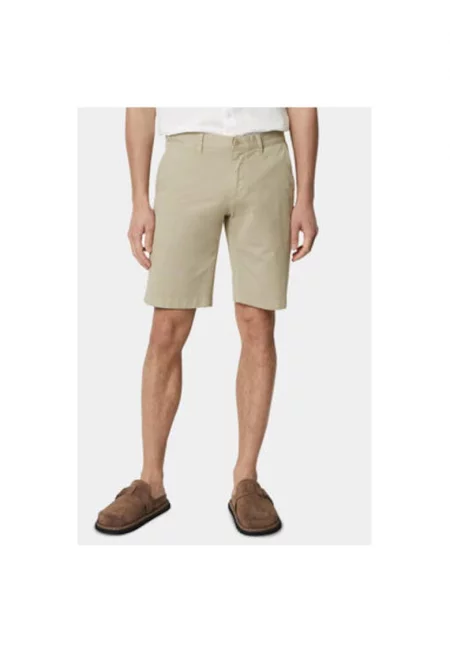 Мъжки къси панталони - Marc O'Polo - 303609771 - Памук - 32 EU - Бял