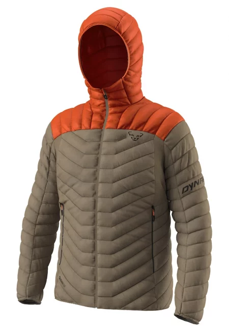 Мъжко пухено яке  Ridge Ultralight Down - Кафяв/Оранжев