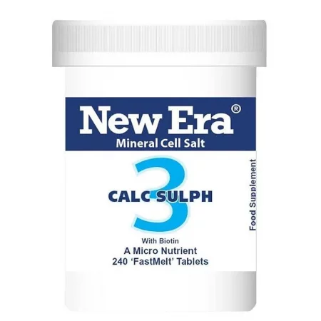 Минерална сол №3 Калциев сулфат с Биотин – Чиста и здрава кожа, 240 бързоразтворими таблетки