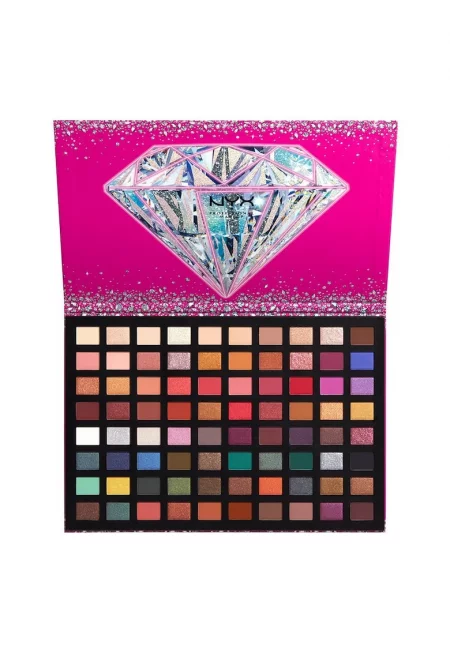 Палитра сенки за очи  Professional Makeup - 80 нюанса - висока пигментация - различни матови - сатенени - перлени и метални текстури