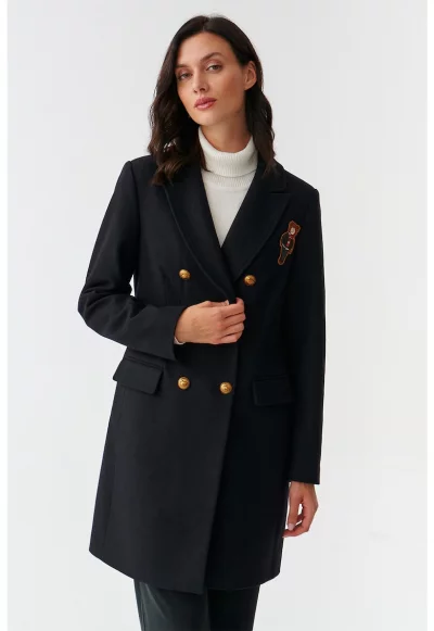 Палто с двуредно закопчаване