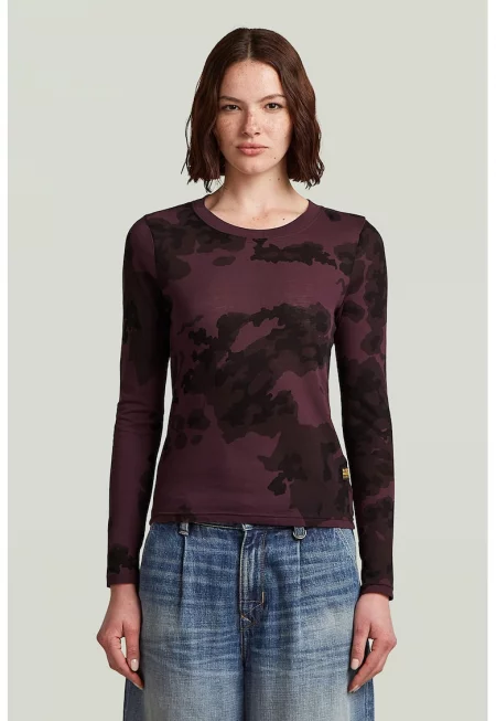 Памучна слим блуза