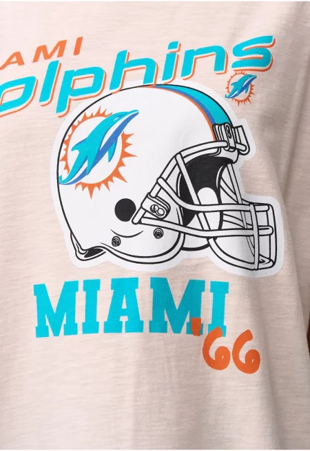 Памучна тениска Miami Dolphins с принт