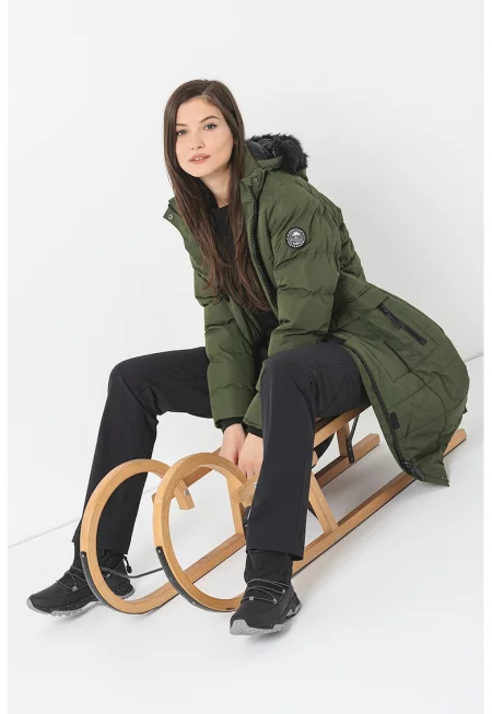 Подплатено зимно яке Sasha - Папратово зелено
