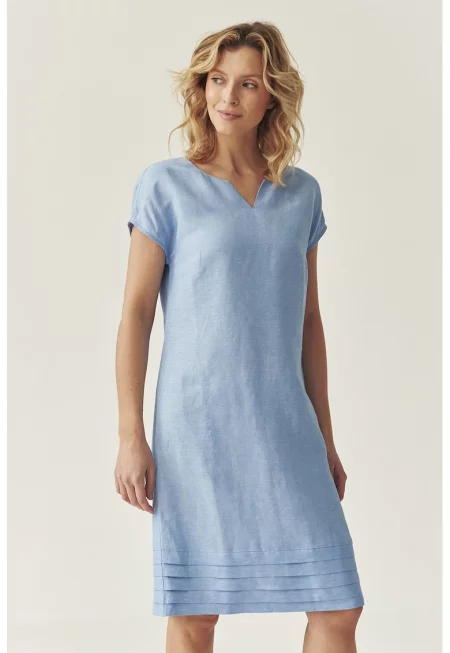 Права рокля с шпиц - Пастелносин