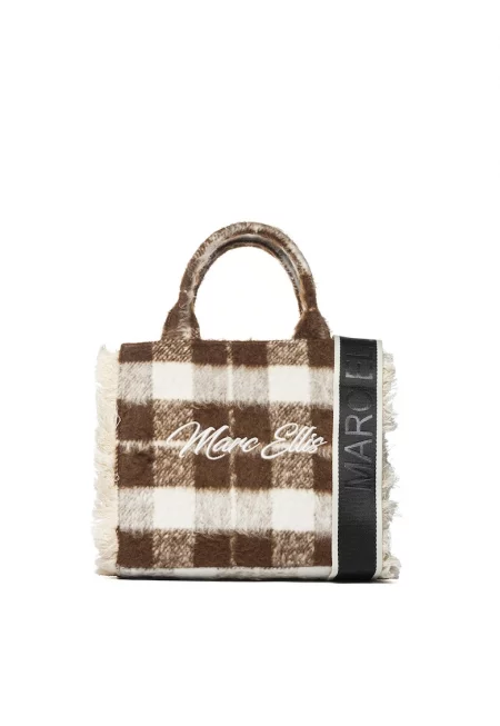 Ръчна чанта Riviera Prime с лого - Кафяв