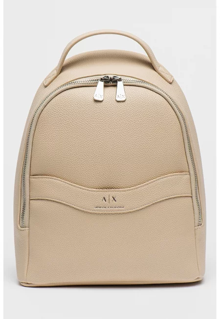 Раница Wave от еко кожа - Светло бежово