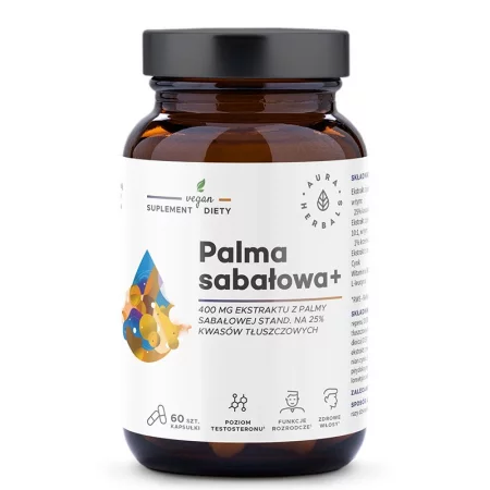 Сао Палмето 400 mg с Коприва и Мака – здрава простатата и хормонален баланс, 60 капсули