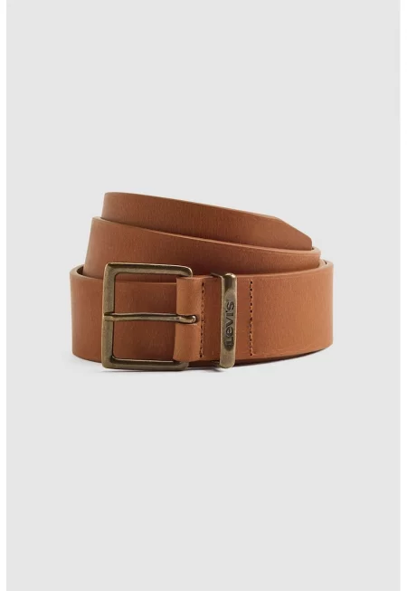 Широк кожен колан с лого