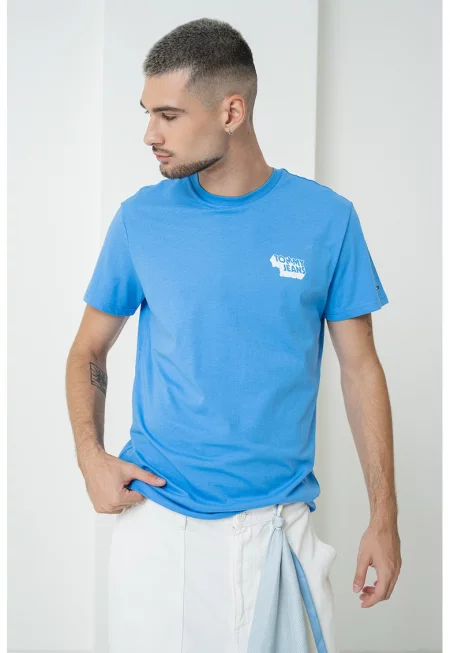 Слим памучна тениска