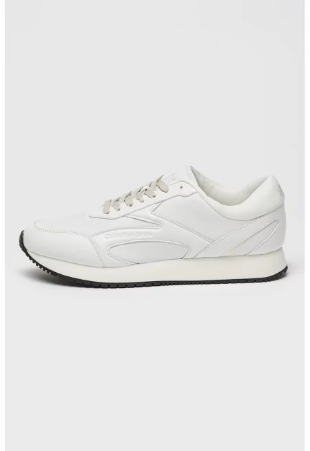 Спортни обувки с еко кожа - Бял