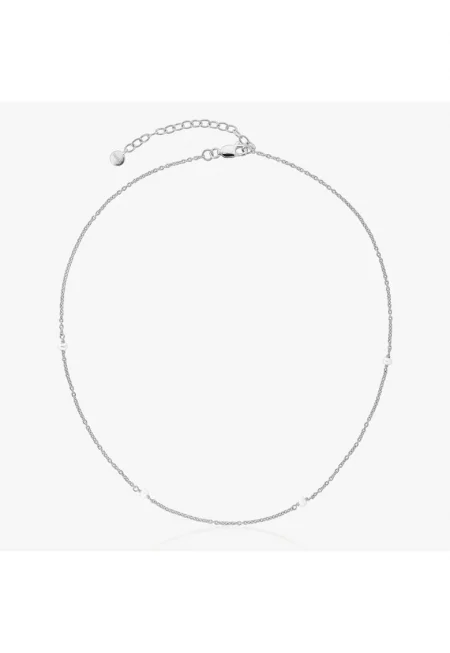 Сребърно колие Tiny Pearls