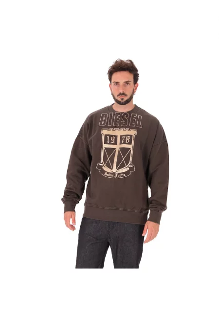 Суитшърт с паднали ръкави и лого