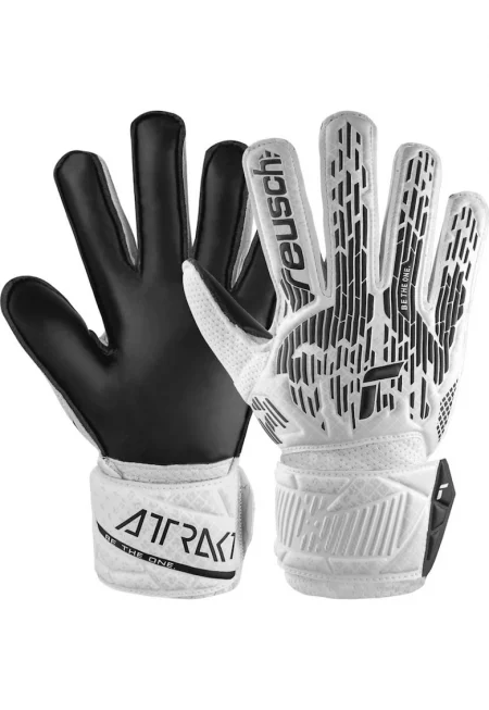 Вратарски ръкавици  Attrakt Solid - бял/черен -