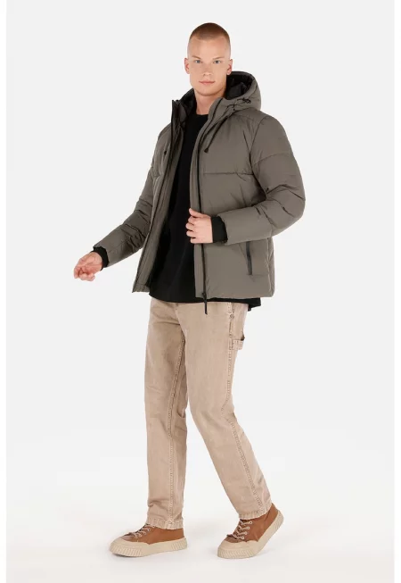 Зимно яке с качулка - Каки