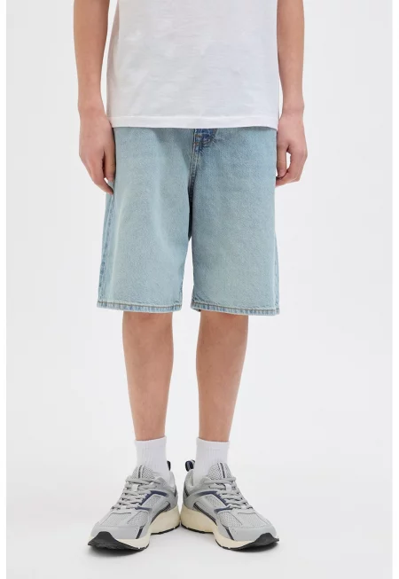 Бермуди от деним с ниско дъно