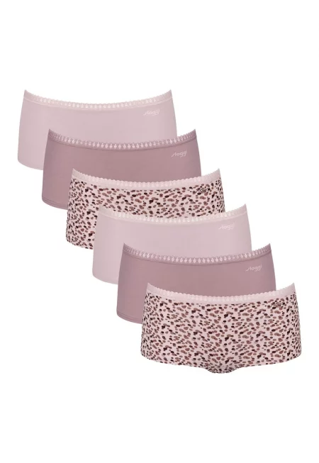 Бикини тип хипстър GO Crush - 6 чифта - Розово