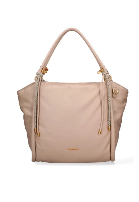 Чанта за рамо Aurelia от еко кожа - Тъмнобежово