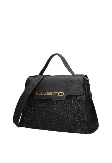 Чанта за рамо Ultra от еко кожа с релефно лого