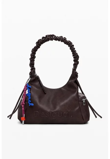 Дамска кафява чанта 25WAXPAY - Тъмнокафяв - 21x29.5x14