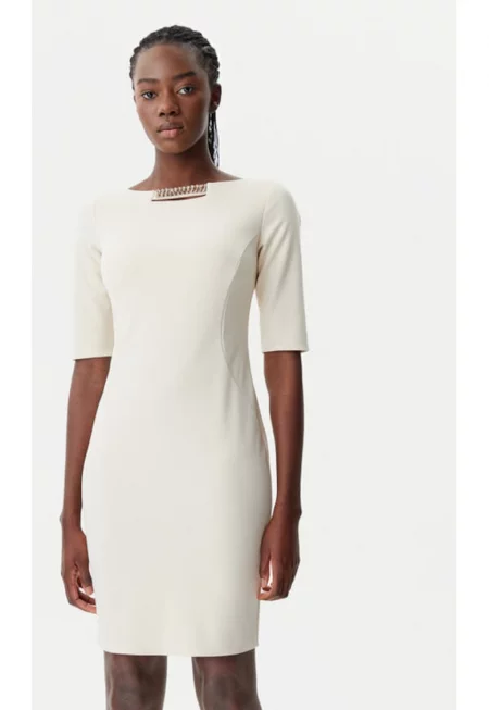 Дамска рокля - Ринасименто - 305317865 - Полиестер - Бежов - Бежов