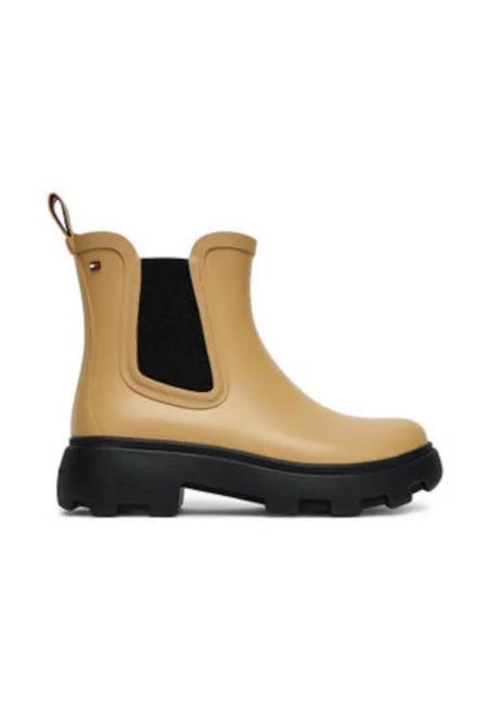 Дамски ботуши -  модел Wellington - бежови