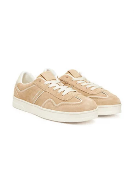 Дамски кецове 305437808 -  Естествена кожа - Бежов - Бежов