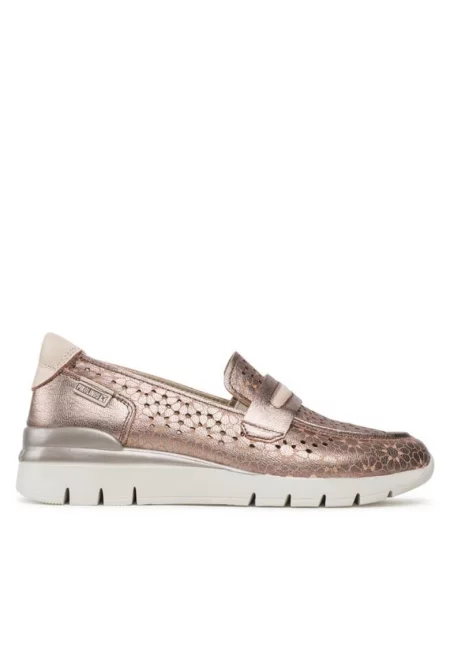 Дамски маратонки -  30191340536 - Естествена кожа - Златни