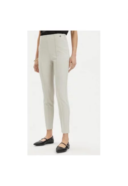 Дамски панталон -  303565848 - Полиестер - Бежов - Бежов