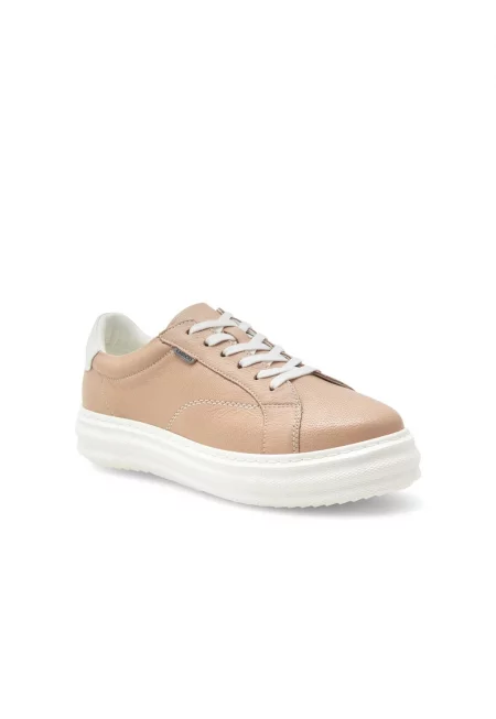 Дамски спортни обувки  383154 Естествена кожа Бежови