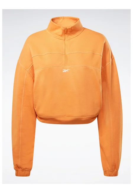 Дамски суитшърт -  Памук - Оранжев