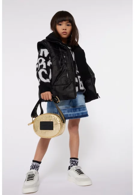 Дънкова миди пола - Тъмносин/Светлосин