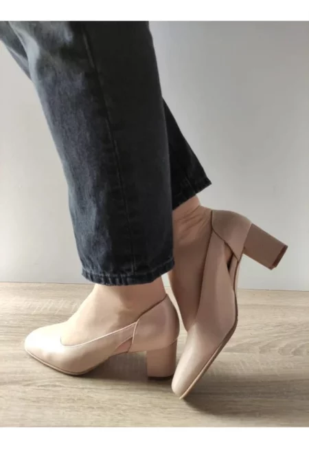 Елегантни Дамски Обувки  25337 Нюд (Слонова кост)