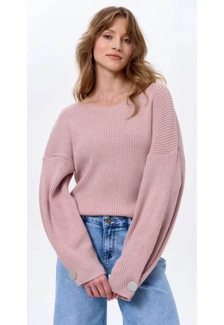 Flavio Ribbed Design Loose Sweater