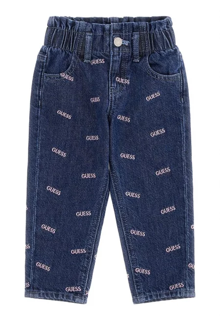 JEANS - Дънки с бродирано лого