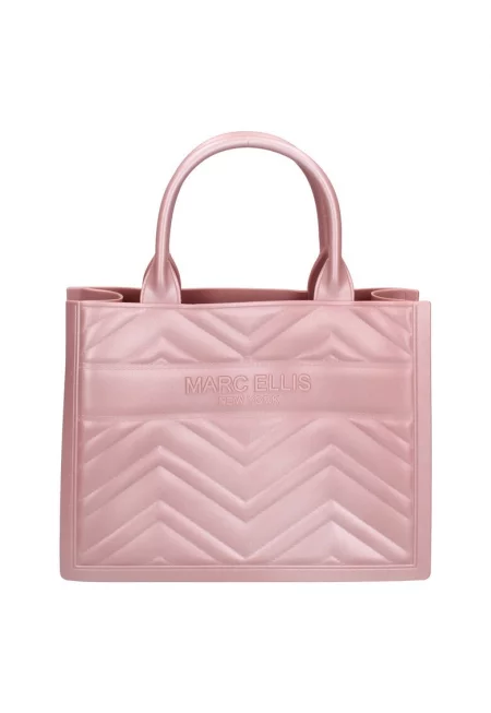 Капитонирана чанта Novara Ultra - Сив/Прашно розово