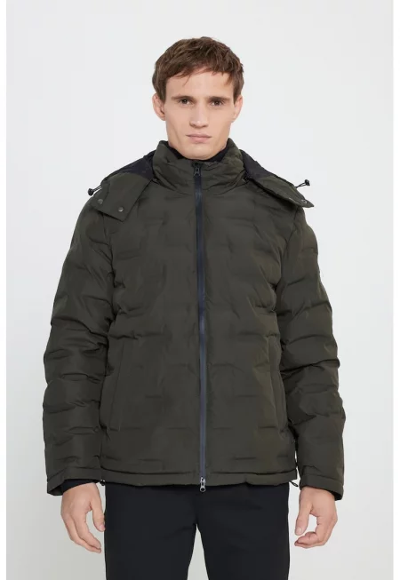 Капитонирано зимно яке с качулка