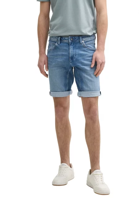 Къси дънки - Син меланж