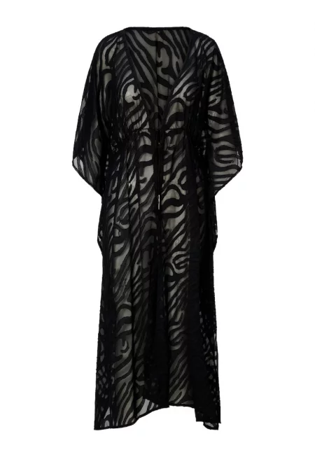 Кимоно с животинска шарка и връзка