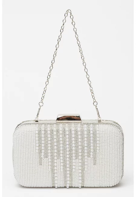 Клъч с мъниста и декоративни камъни