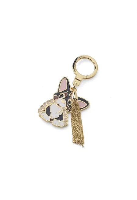 Ключодържател с дизайн на котка - Бял