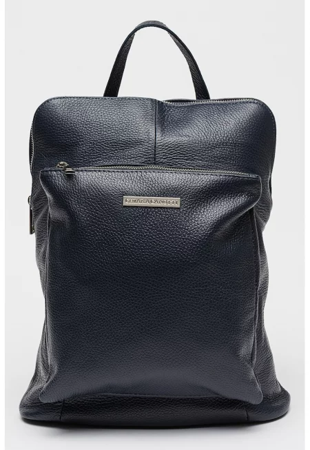 Кожена конвертируема раница с джобове с цип