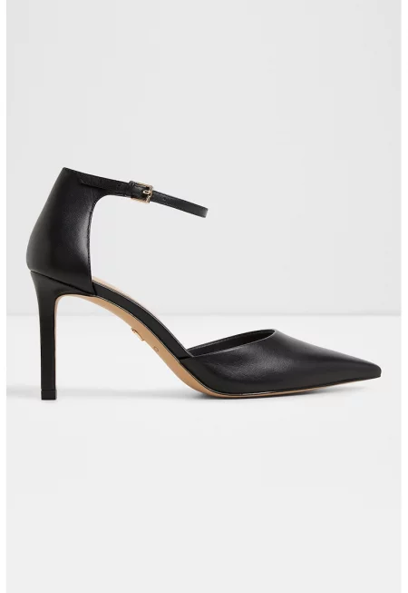 Кожени обувки Merlo с ток и остър връх