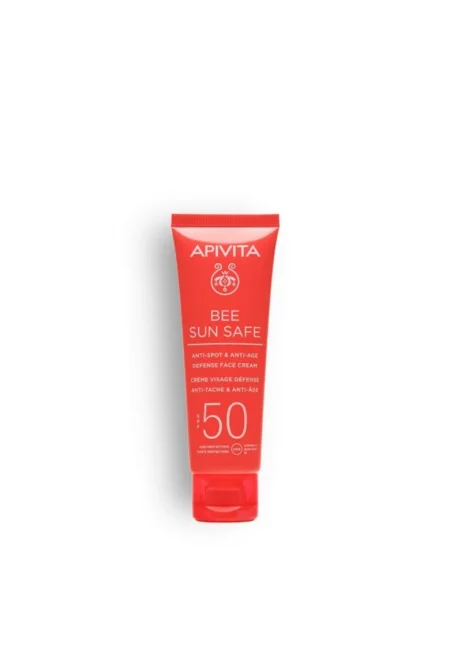 Крем  с действие против петна и стареене със слънцезащитен фактор SPF50 - Bee Sun Safe - 50 мл