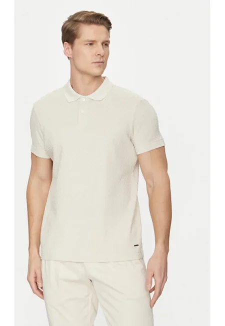 Мъжка тениска -  304687112 - Памук - Бежов - Бежов