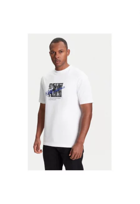 Мъжка тениска  755143 553225 - Памук - XS INTL - Бяла