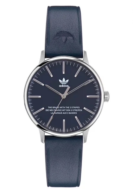 Мъжки часовник  CODE ONE - тъмносин/сребрист - силиконова каишка - водоустойчив 5 ATM